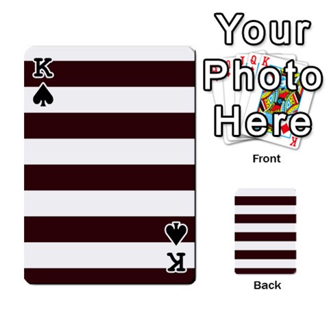 King Horizontal Stripes Front - SpadeK
