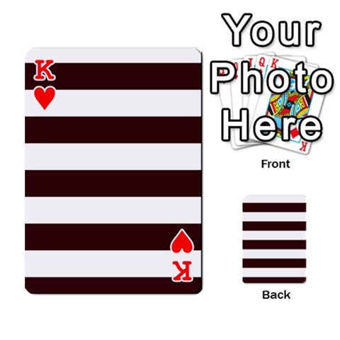 King Horizontal Stripes Front - HeartK