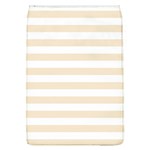 Horizontal Stripes - White and Champagne Orange Removable Flap Cover (L)