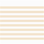 Horizontal Stripes - White and Champagne Orange Collage 8  x 10 