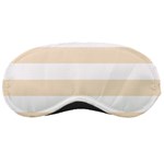 Horizontal Stripes - White and Champagne Orange Sleeping Mask
