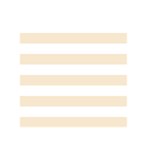Horizontal Stripes - White and Champagne Orange Greeting Card 5  x 7 