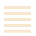 Horizontal Stripes - White and Champagne Orange Greeting Card 4.5  x 6 