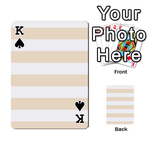 King Horizontal Stripes Front - SpadeK