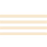 Horizontal Stripes - White and Champagne Orange YOU ARE INVITED 3D Greeting Card (8x4)