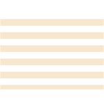 Horizontal Stripes - White and Champagne Orange Birthday Cake 3D Greeting Card (7x5)