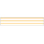 Horizontal Stripes - White and Peach Orange Flano Scarf (Large)