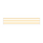Horizontal Stripes - White and Peach Orange Flano Scarf (Mini)