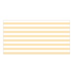Horizontal Stripes - White and Peach Orange Satin Shawl