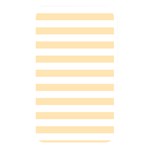 Horizontal Stripes - White and Peach Orange Memory Card Reader (Rectangular)