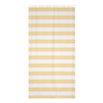 Horizontal Stripes - White and Peach Orange Shower Curtain 36  x 72  (Stall)