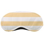 Horizontal Stripes - White and Peach Orange Sleeping Mask