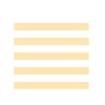 Horizontal Stripes - White and Peach Orange Greeting Card 5  x 7 