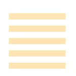 Horizontal Stripes - White and Peach Orange Greeting Card 4.5  x 6 