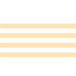 Horizontal Stripes - White and Peach Orange YOU ARE INVITED 3D Greeting Card (8x4)