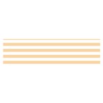 Horizontal Stripes - White and Sunset Orange Satin Scarf (Oblong)