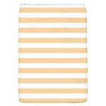 Horizontal Stripes - White and Sunset Orange Removable Flap Cover (L)