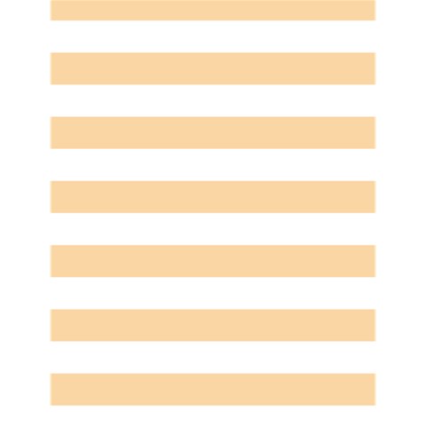 Horizontal Stripes 4.125 x5.5  Memopad