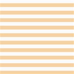 Horizontal Stripes - White and Sunset Orange ScrapBook Page 8  x 8 