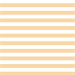 Horizontal Stripes - White and Sunset Orange ScrapBook Page 12  x 12 