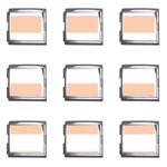 Horizontal Stripes - White and Apricot Orange Mega Link Italian Charm (9 pack)