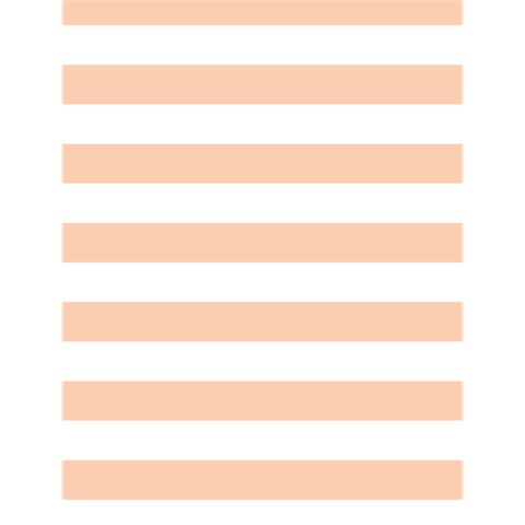 Horizontal Stripes 4.125 x5.5  Memopad