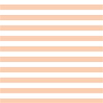 Horizontal Stripes - White and Apricot Orange ScrapBook Page 12  x 12 