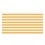 Horizontal Stripes - White and Pastel Orange Satin Shawl