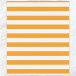 Horizontal Stripes - White and Pastel Orange Canvas 20  x 24 