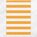 Horizontal Stripes - White and Pastel Orange Canvas 20  x 30 