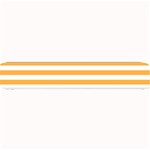 Horizontal Stripes - White and Pastel Orange Small Bar Mat