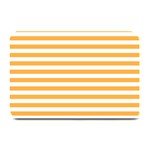 Horizontal Stripes - White and Pastel Orange Plate Mat