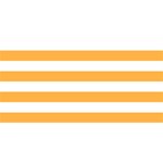 Horizontal Stripes - White and Pastel Orange YOU ARE INVITED 3D Greeting Card (8x4)