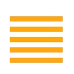 Horizontal Stripes - White and Dark Tangerine Orange Greeting Card 5  x 7 