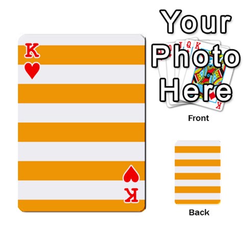 King Horizontal Stripes Front - HeartK