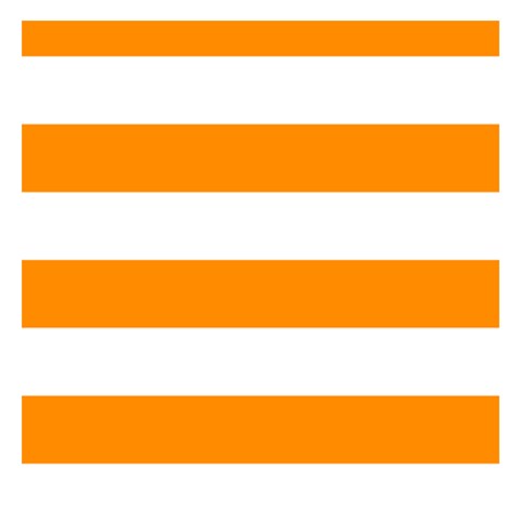 Horizontal Stripes 3.75 x3.75  Memopad