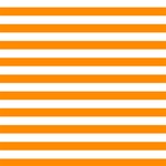 Horizontal Stripes - White and Dark Orange ScrapBook Page 12  x 12 