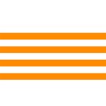 Horizontal Stripes - White and Dark Orange YOU ARE INVITED 3D Greeting Card (8x4)