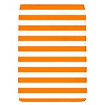 Horizontal Stripes - White and Orange Removable Flap Cover (S)