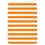 Horizontal Stripes - White and Orange Removable Flap Cover (L)