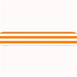 Horizontal Stripes - White and Orange Small Bar Mat