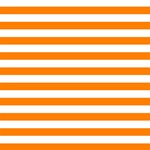 Horizontal Stripes - White and Orange ScrapBook Page 12  x 12 