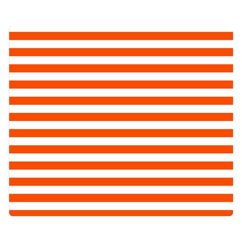Horizontal Stripes 50 x40  Blanket Front