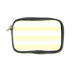 Horizontal Stripes - White and Cream Yellow Coin Purse