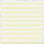 Horizontal Stripes - White and Cream Yellow Canvas 12  x 12 