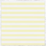 Horizontal Stripes - White and Cream Yellow Canvas 20  x 20 