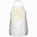 Horizontal Stripes - White and Cream Yellow BBQ Apron
