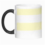 Horizontal Stripes - White and Cream Yellow Morph Mug