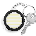 Horizontal Stripes - White and Cream Yellow Measuring Tape