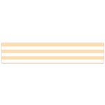 Horizontal Stripes - White and Navajo White Yellow Flano Scarf (Small)